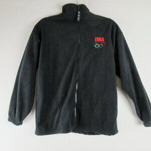 Team USA Fleece Jacket Size M Full Zip Black 2012 London